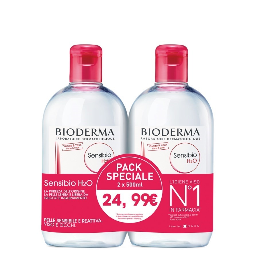 Bioderma Sensibio Acqua Micellare Confezione Due Flaconi PROMOZIONE