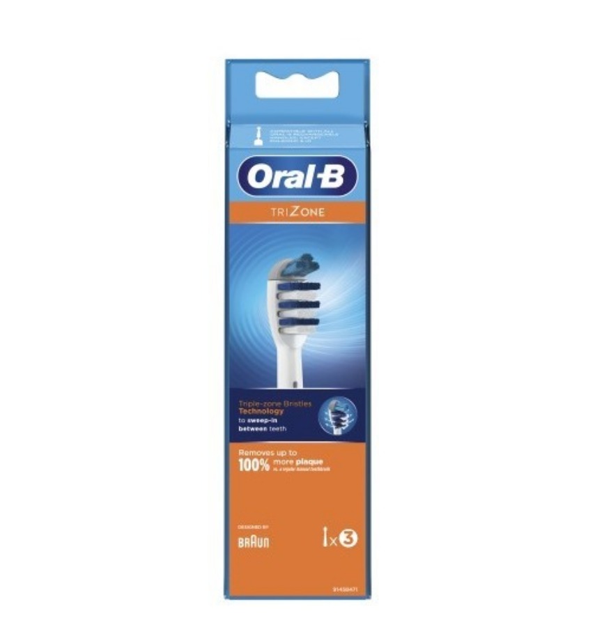 OralB Testine Di Ricambio Per Spazzolino Trizone 3 Pezzi