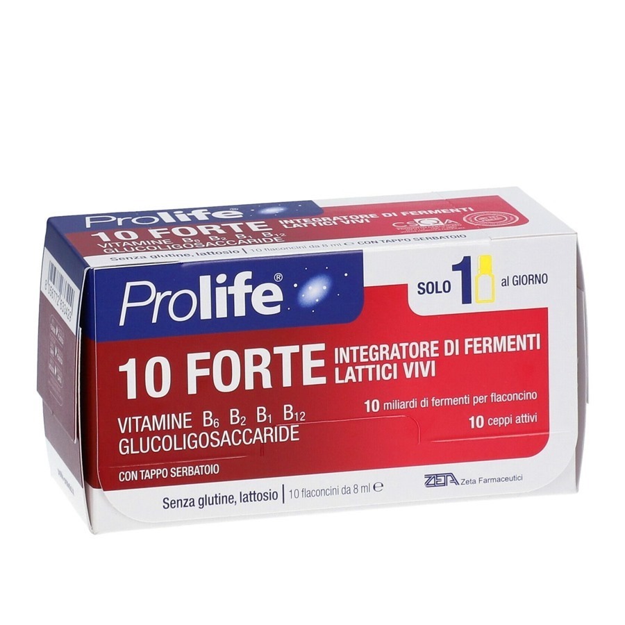 Prolife 10 Forte Integratore Fermenti Lattici Vivi 10 Flaconi 8ML