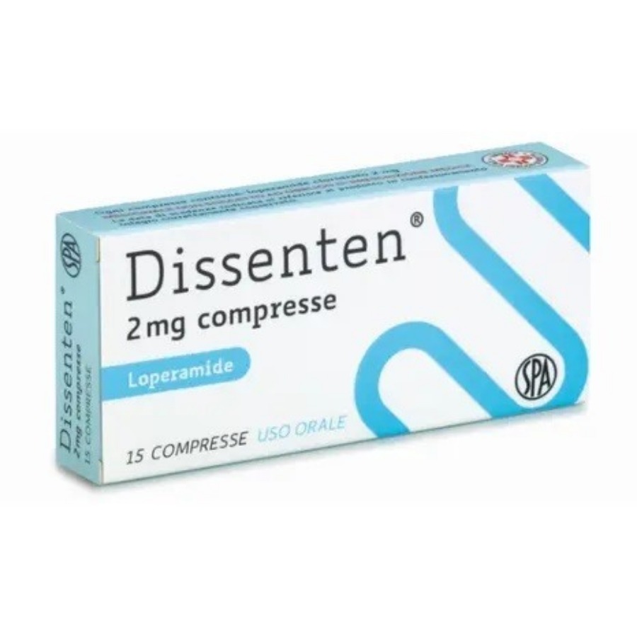Dissenten 2mg Loperamide cloridrato Diarrea 15 Compresse