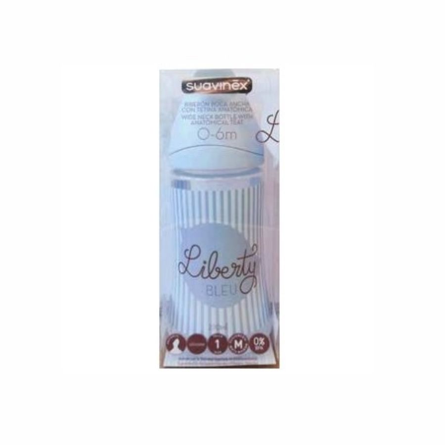 Suavinex Biberon Anatomico Silicone 150 S1M Azzurro - ZERO SPRECHI
