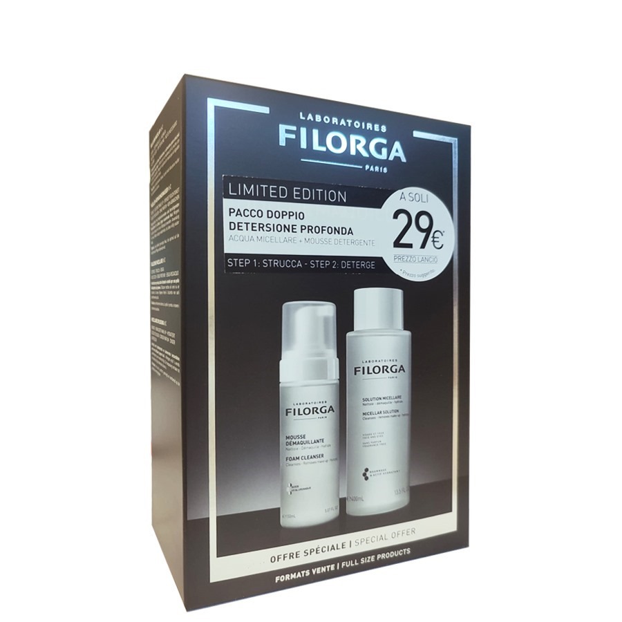 Filorga Kit Detersione Profonda con Mousse Struccante e Soluzione Micellare