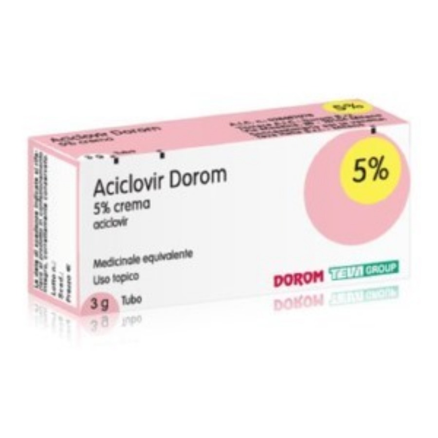 Teva Aciclovir Dorom Crema 5% 3GR