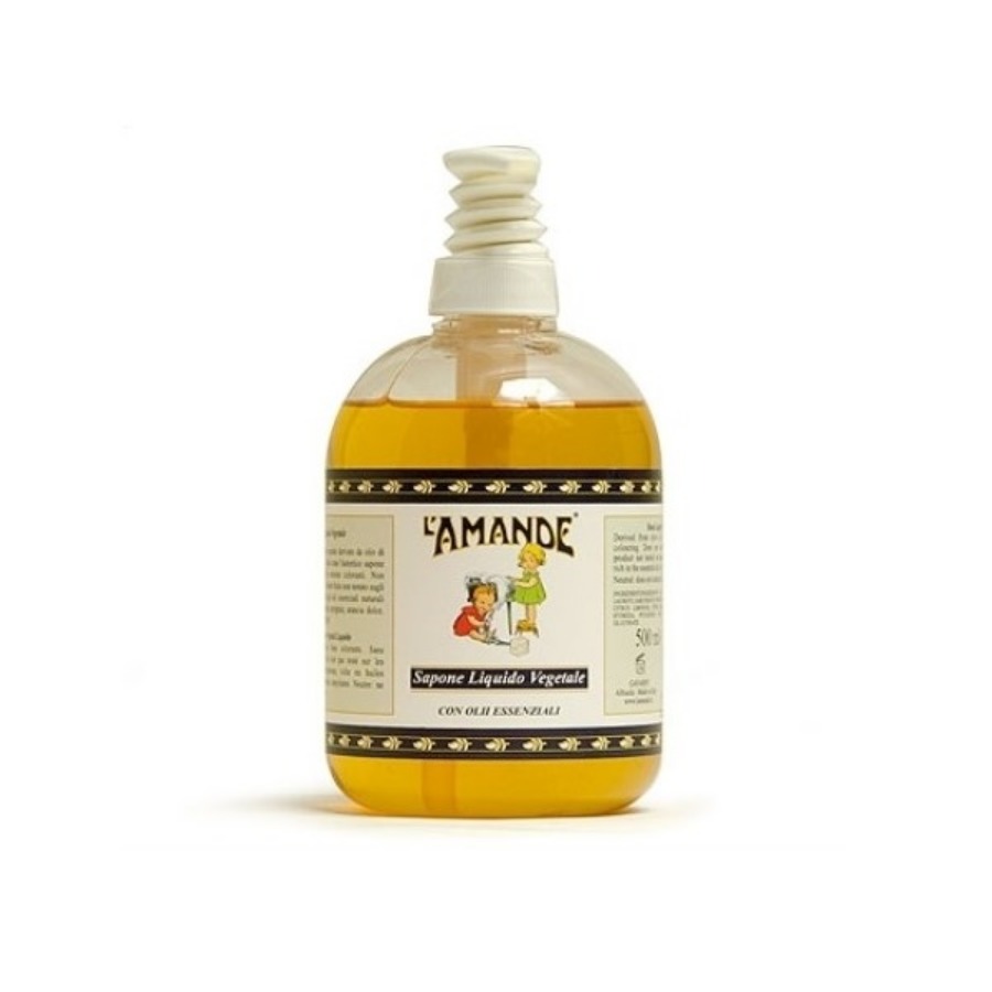 Amande Sapone Liquido Vegetale Senza Profumo 500ml - ZERO SPRECHI