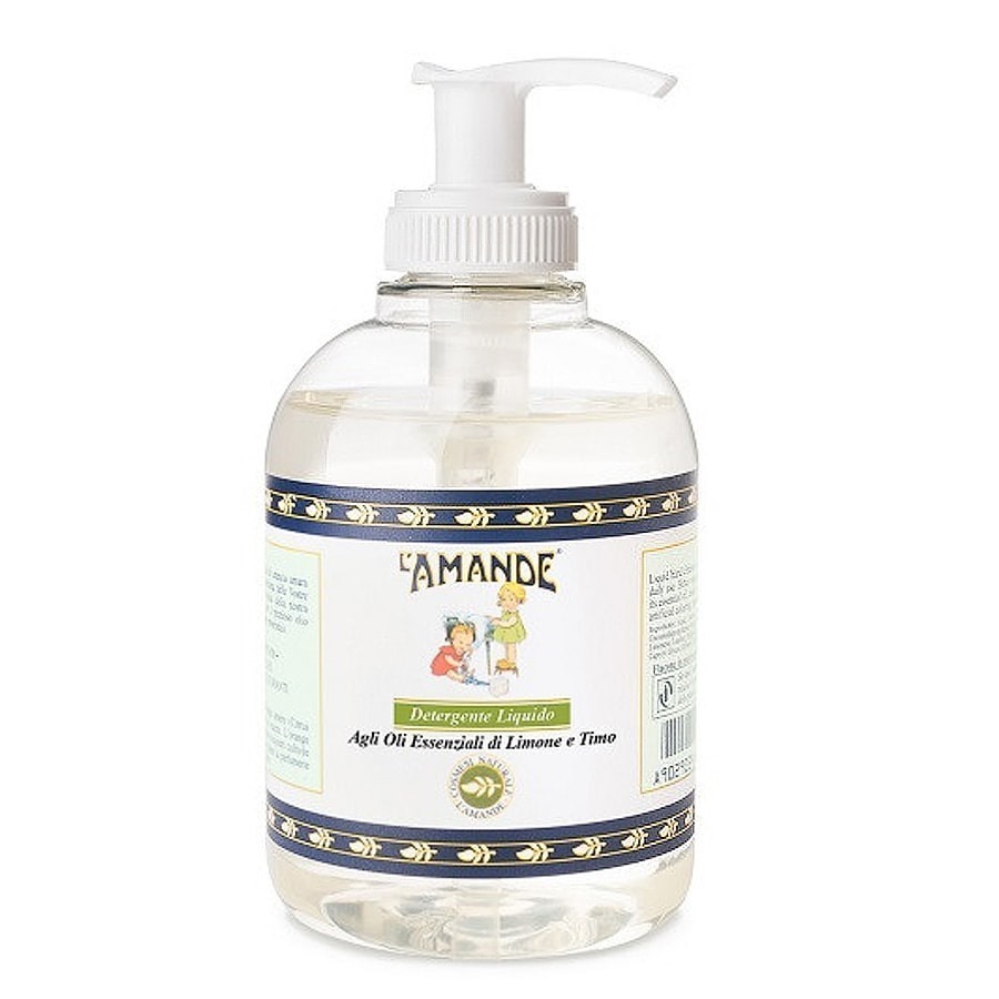 Amande Detergente Liquido agli Oli Essenziali di Limone e Menta 300ml - ZERO SPRECHI