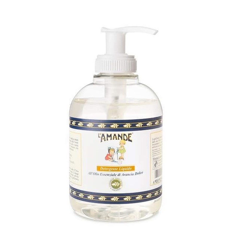 Amande Detergente Liquido all'Olio Essenziale di Arancia Dolce 300ml - ZERO SPRECHI
