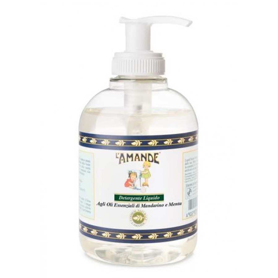 Amande Detergente Liquido agli Oli Essenziali di Mandarino e Menta 300ml - ZERO SPRECHI
