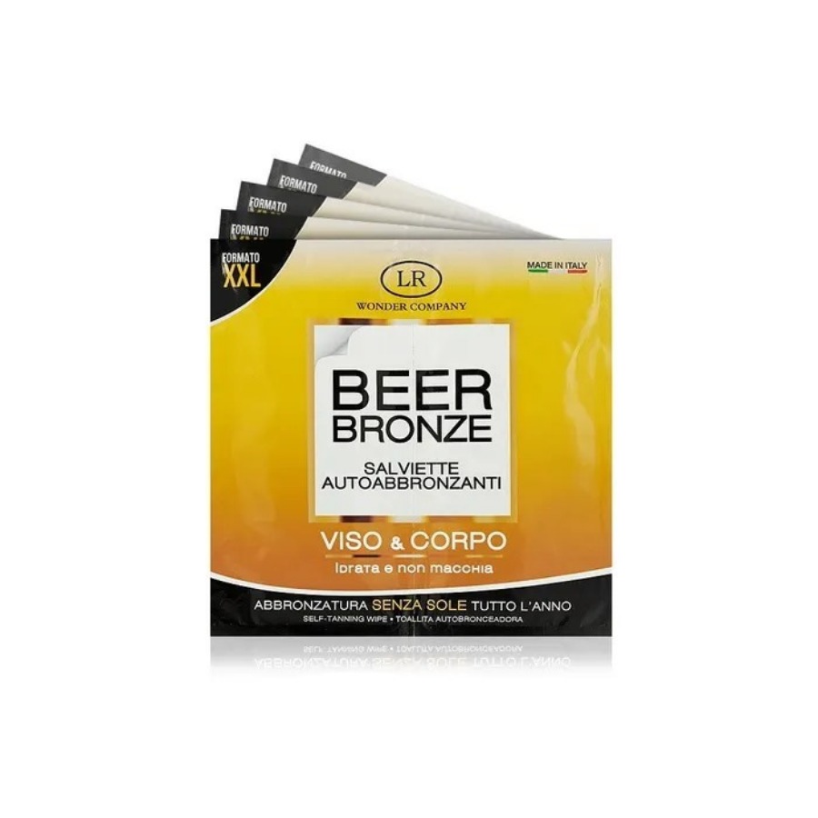 Hollywood Beer Bronze Salviette Autoabbronzanti 1 Pezzo