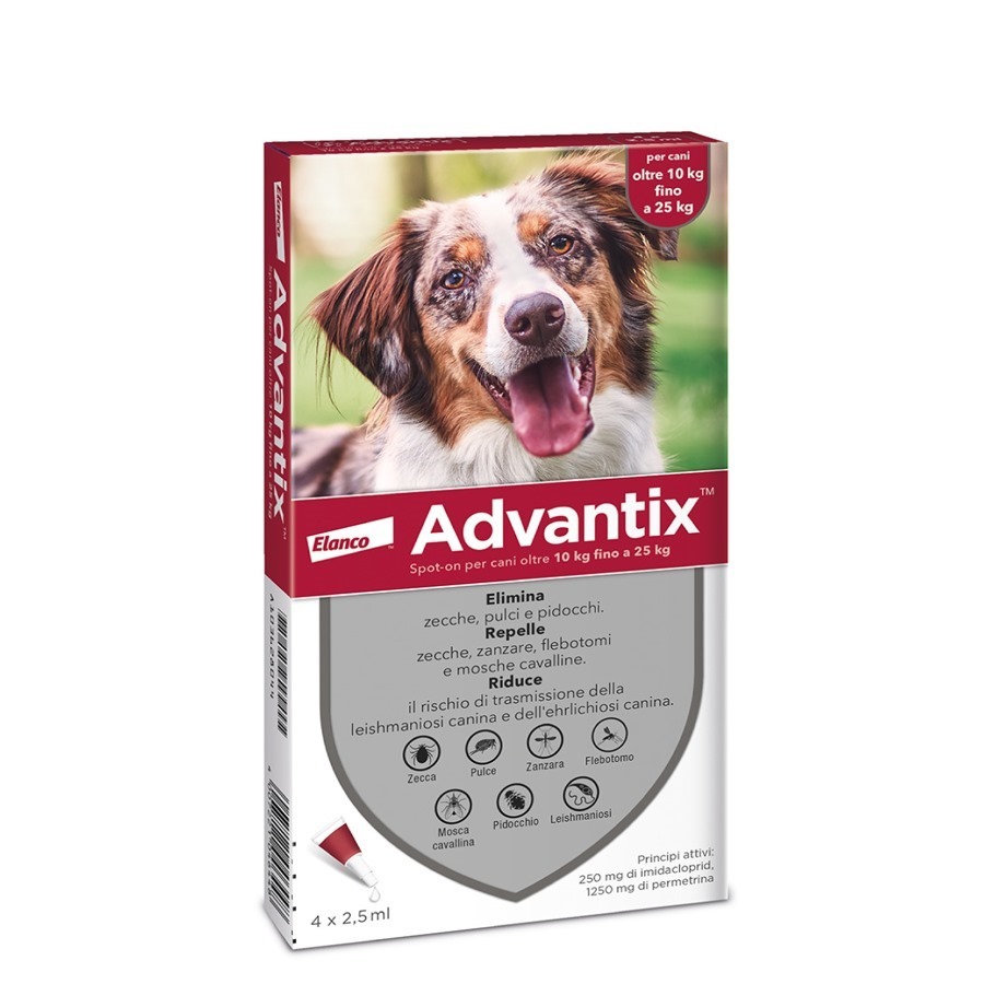 Advantix Spot On per Cani dai 10 ai 25KG