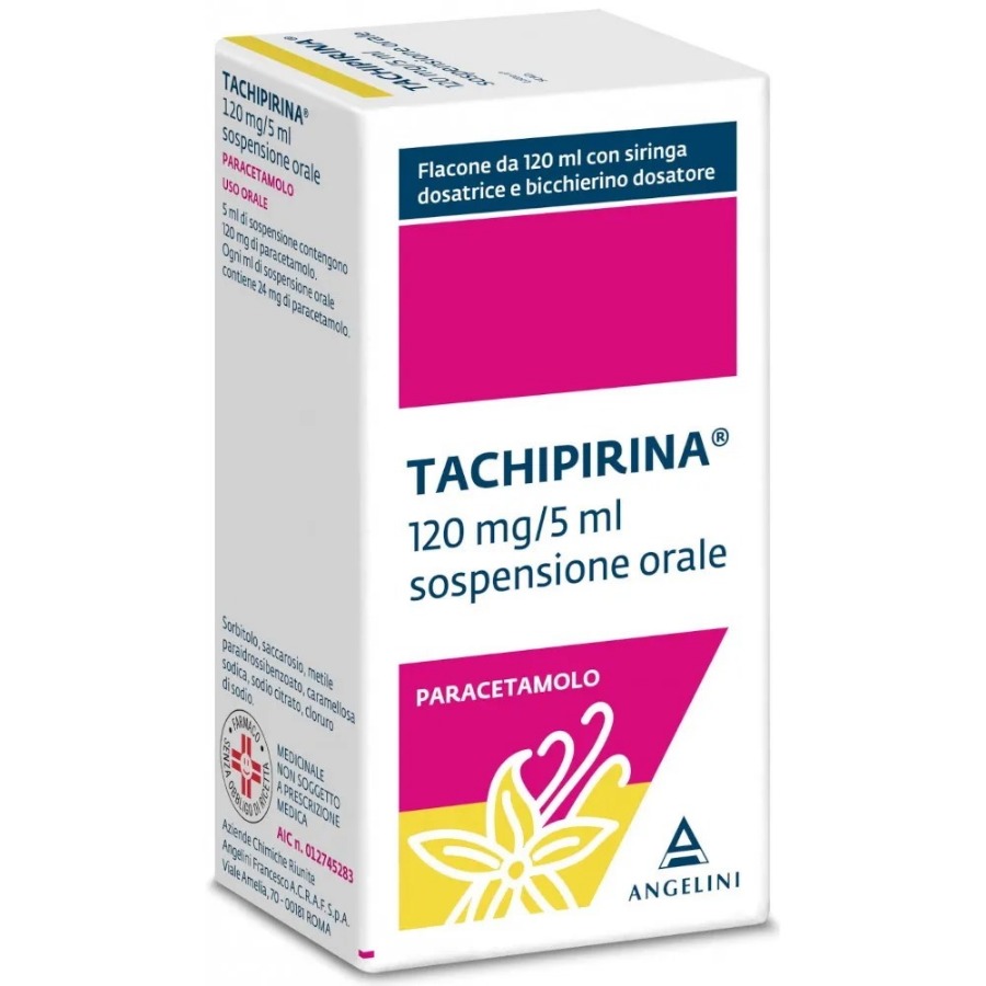 Tachipirina Vaniglia/Caramello Sciroppo Sospensione Orale 120 ml 120 mg/5 ml