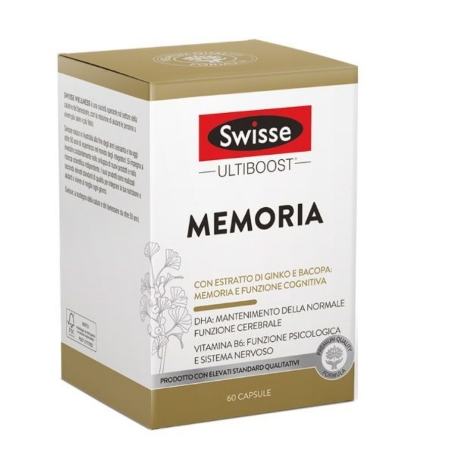 Swisse Ultiboost Memoria 60 Capsule - ZERO SPRECHI - SCADE 31/03/2023