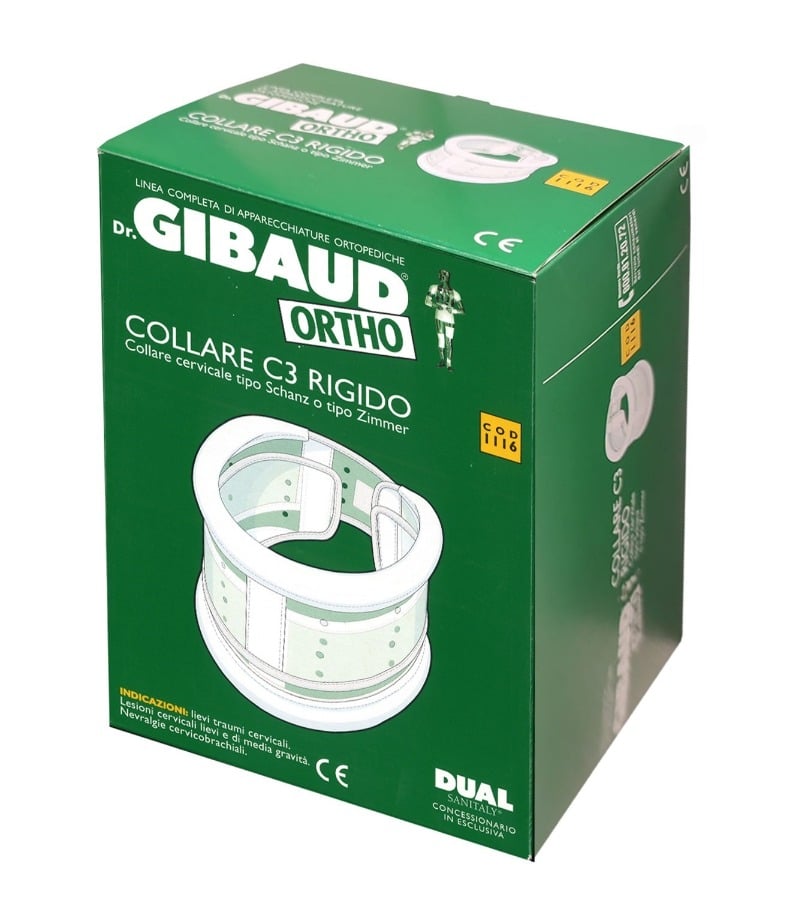 Collare Cervicale Ortopedico Schanz, Dispositivo Medico Classe I, Regolabile, Con Imbottitura Morbida E Struttura Arieggiata (Taglia L)