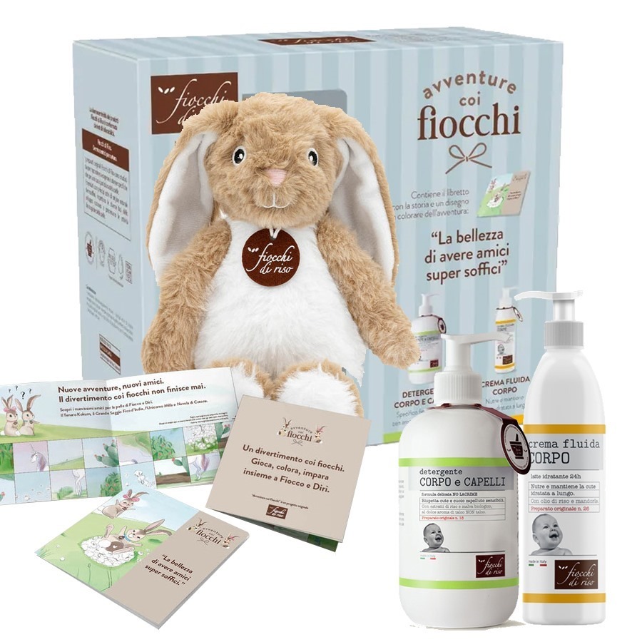 Fiocchi di Riso Cofanetto Avventure Bagnetto con Peluche IN REGALO!