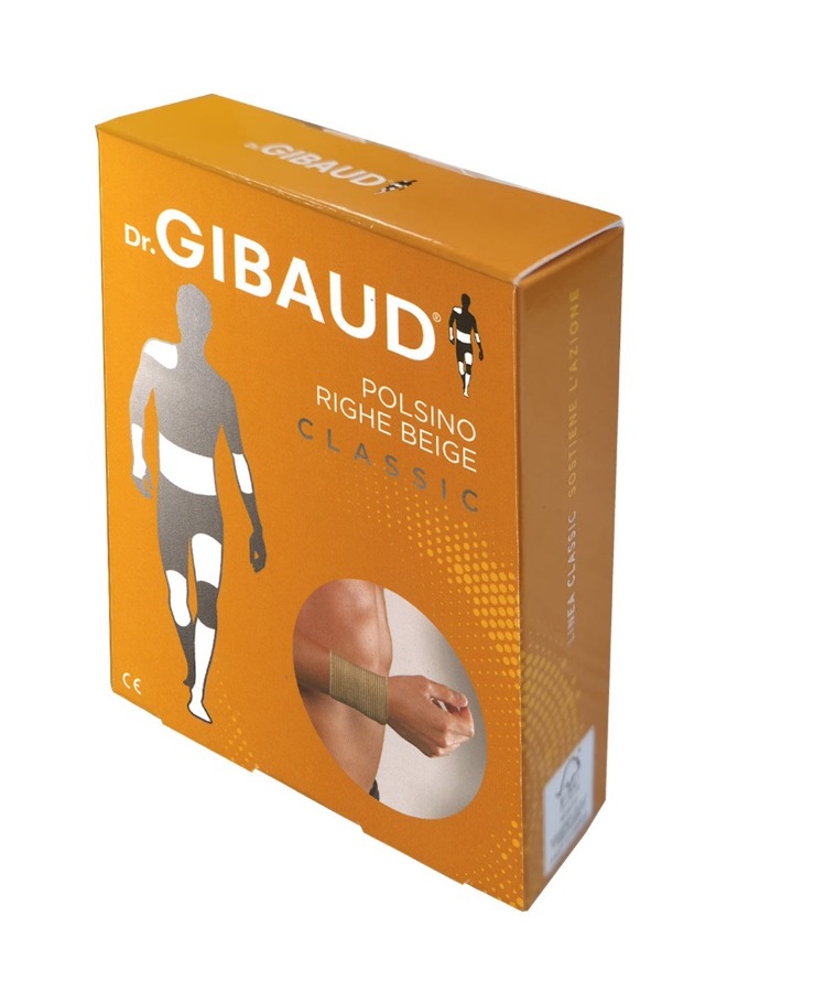 Dr. Gibaud Polsino Righe Beige 8 cm Taglia 2