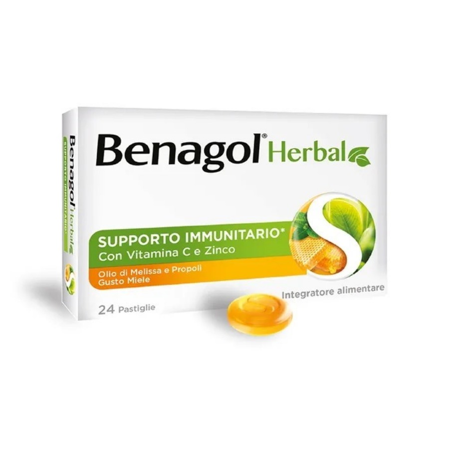 Benagol Herbal Gusto Miele 24 Pastiglie