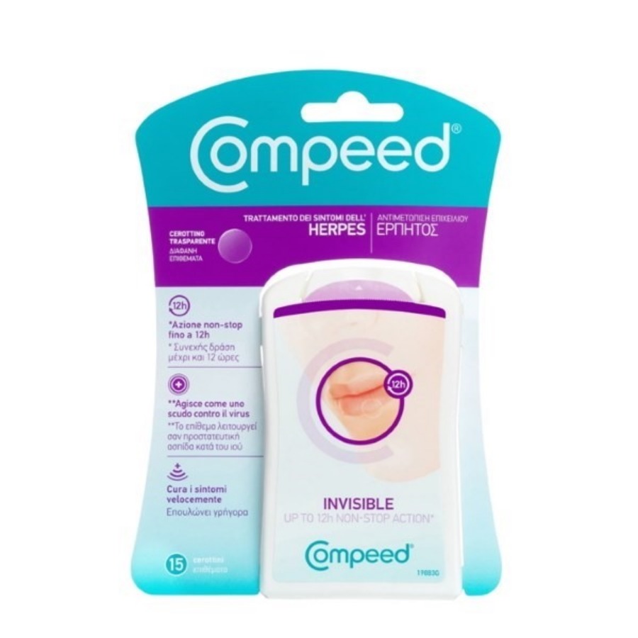 Compeed Cerotti Herpes Labiale 15 Pezzi - ZERO SPRECHI - SCADE 31/05/2023
