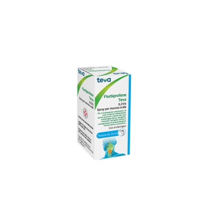 Teva Flurbiprofene 0,25% Spray Mucosa Orale 15ml