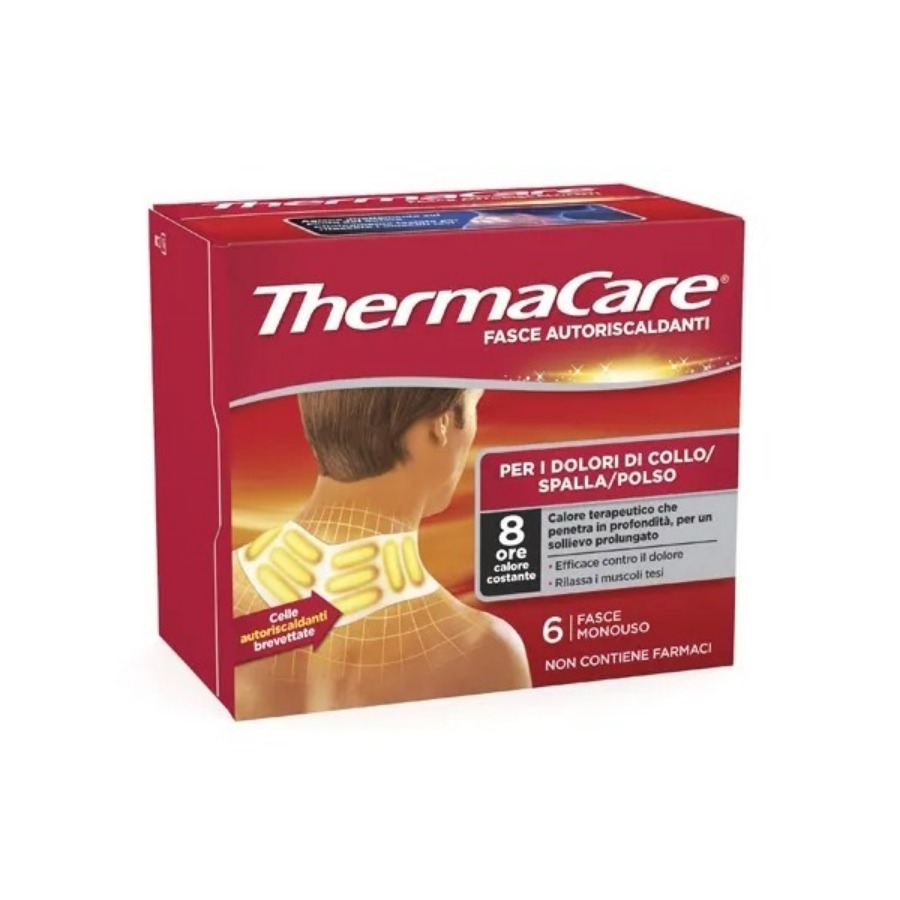 Thermacare Fasce Autoriscaldanti Collo/Spalla/Polso 6 Pezzi