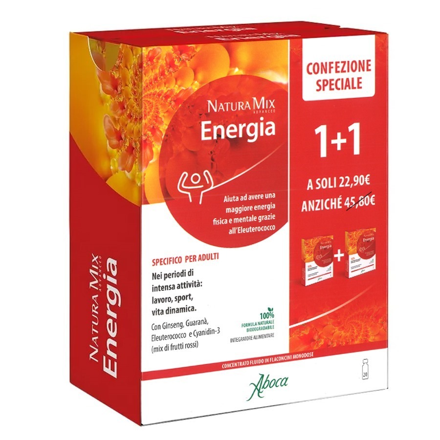 Aboca Natura Mix Energia 20 Flaconi PROMOZIONE 1+1