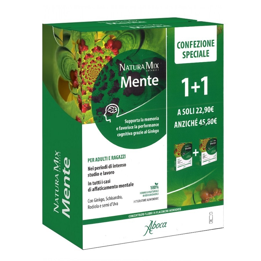 Aboca Natura Mix Mente 20 Flaconcini
