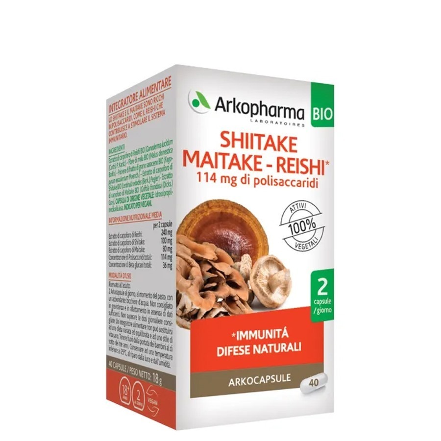 Arkopharma Shiitake Maitake Reishi 40 Capsule