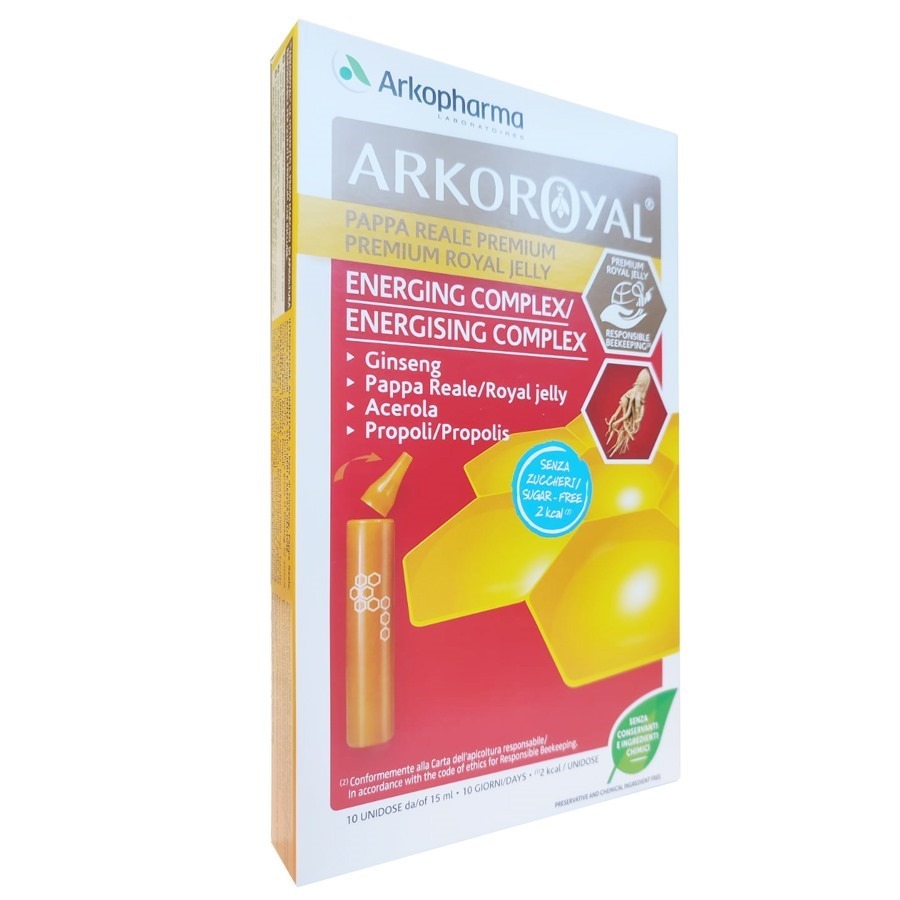 Arkopharma Arkoroyal Energing Complex Senza Zuccheri 10 Flaconcini
