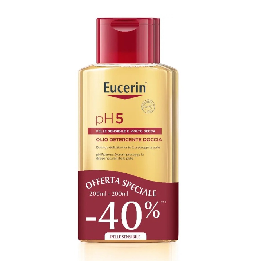 Eucerin pH5 Olio Detergente Doccia Bipacco Promo 200+200ml