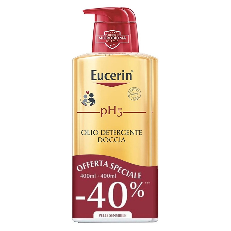 Eucerin pH5 Olio Detergente Doccia Bipacco Promo 400+400ml