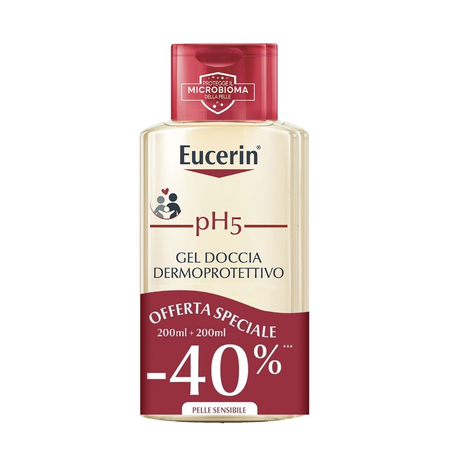 Eucerin pH5 Gel Doccia Dermoprotettivo Bipacco Promo 200+200ml