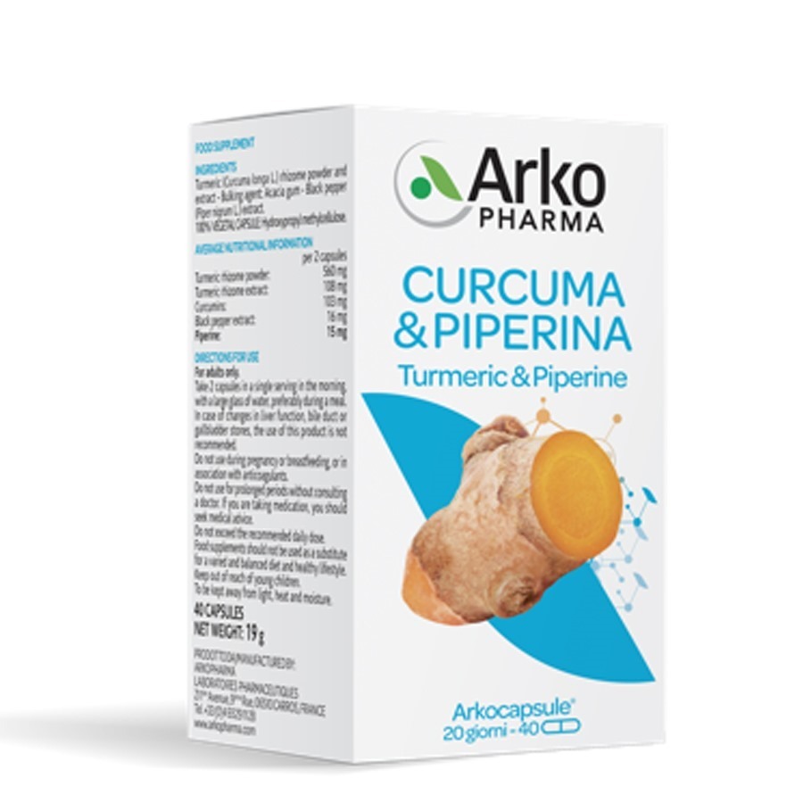 Arkopharma Curcuma e Piperina 40 Capsule