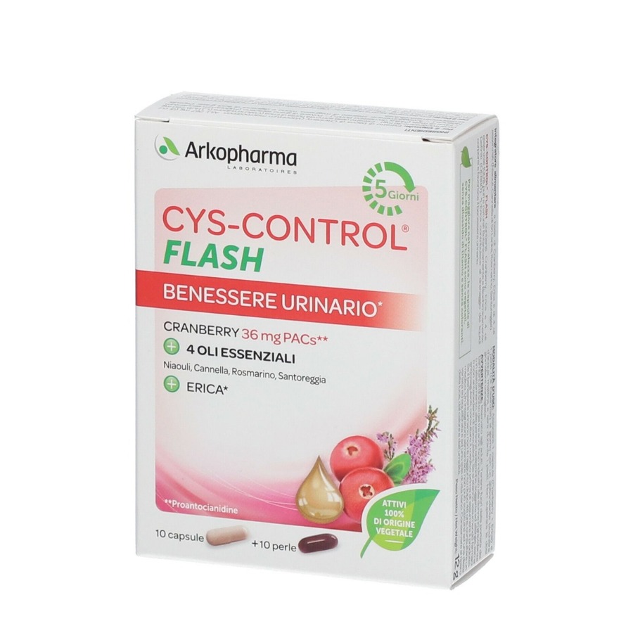 Arkopharma Cys Control Benessere Urinario Flash 10 Capsule+10 Perle