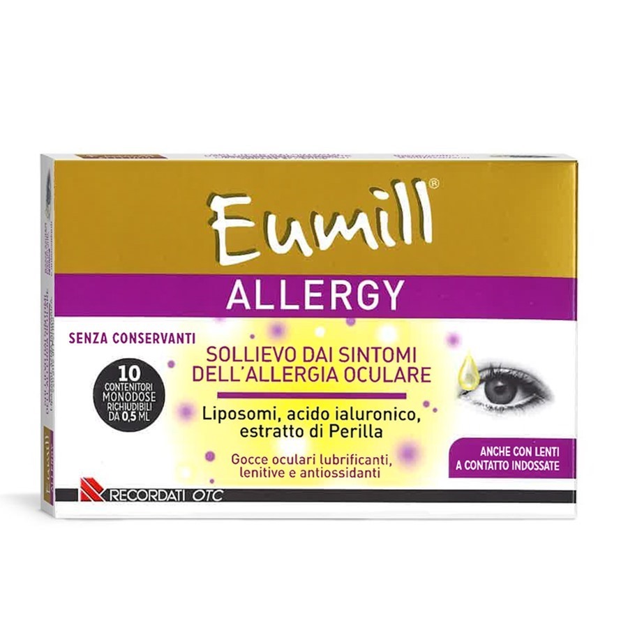 Eumill Allergy gocce oculari lubrificanti 10 flaconcini da 0,5ml