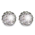 Biojoux Orecchini BJT 0060 White Crystal Ball 6MM