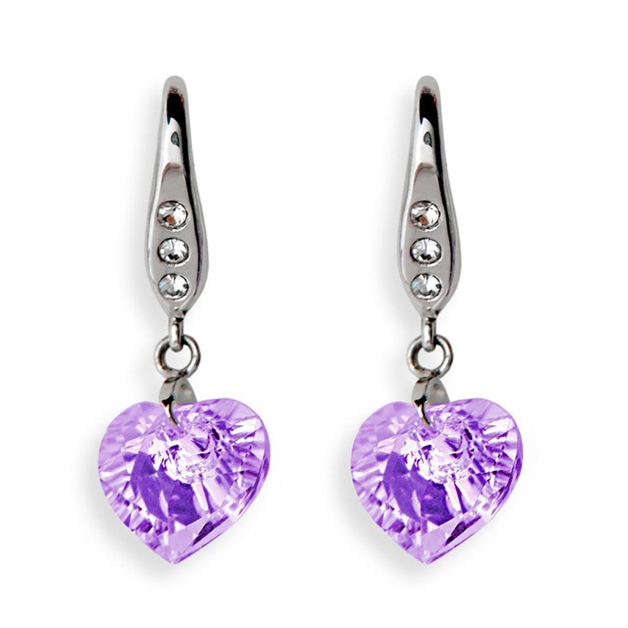 Biojoux Orecchini BJT 721 Violet Pendant