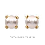 Inverness Orecchini 40 Tiffany Perla 4mm Placcato Oro