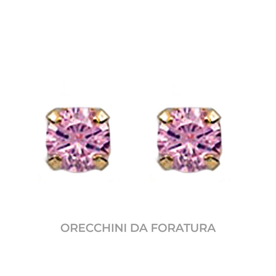 Inverness Orecchini 39 Tiffany Medio Zircone Rosa 3mm