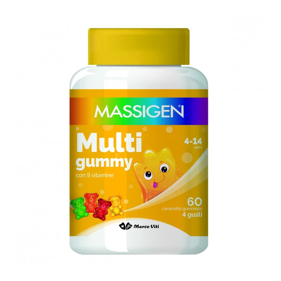 Massigen Multi Gummy Integratore Multivitaminico Bambini 60 Caramelle  Gommose a solo € 6,93 -  - Gli Specialisti del Benessere