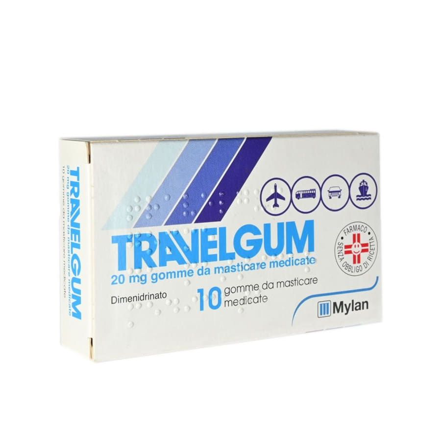 Travelgum 10 gomme masticabili 20mg