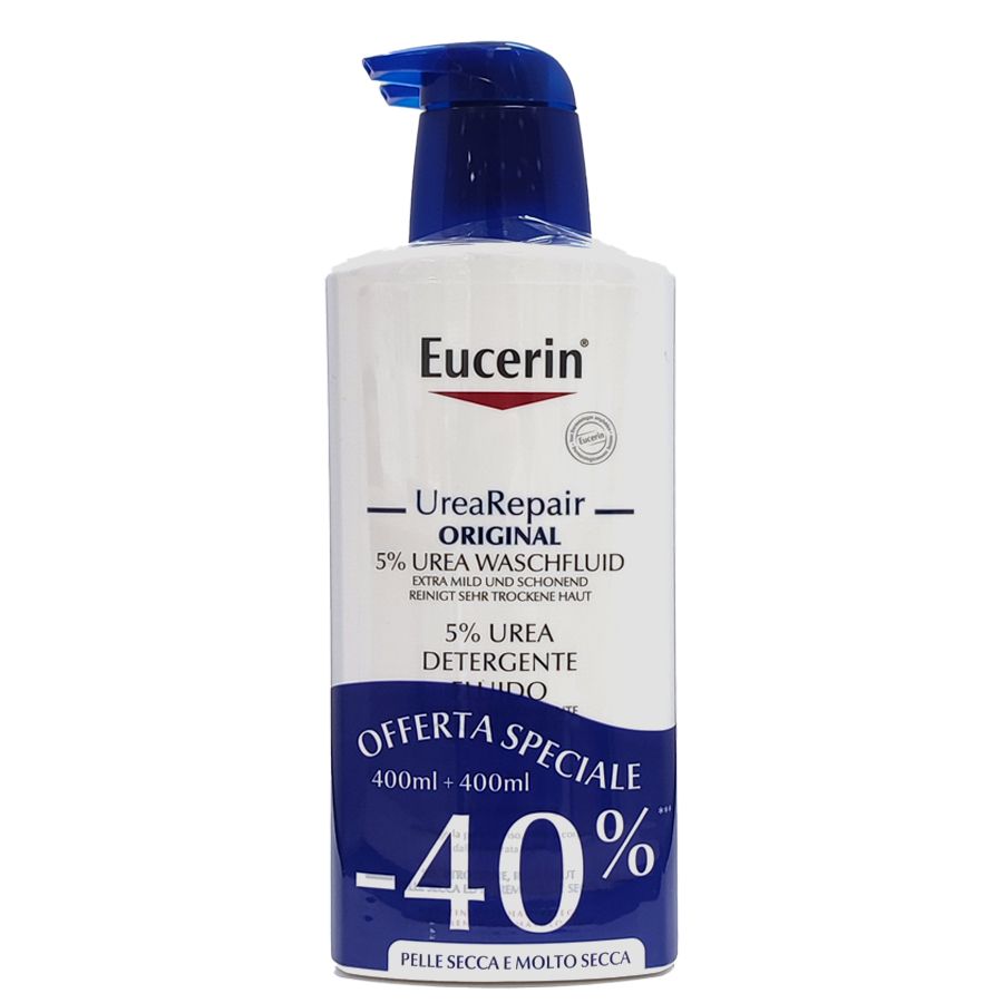 Eucerin Urea Repair detergente fluido 400+400ml