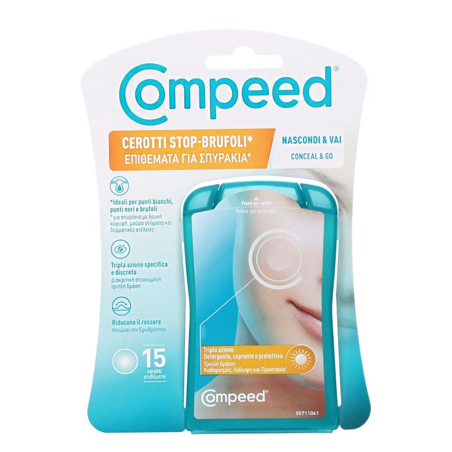 Compeed 15 cerotti Stop Brufoli Nascondi e vai