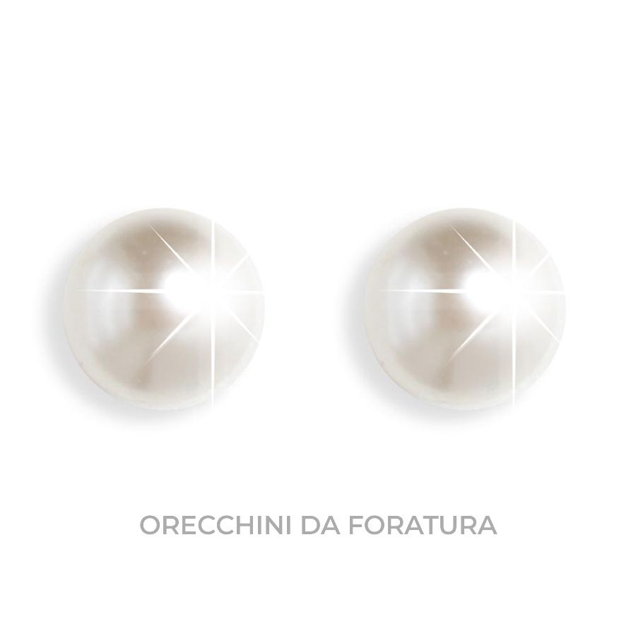 Inverness Orecchini 587c Perla cream Crystal 4mm