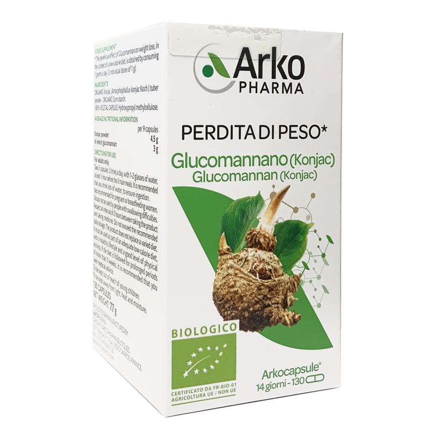 Arkopharma Perdita peso glucomannano 130 capsule