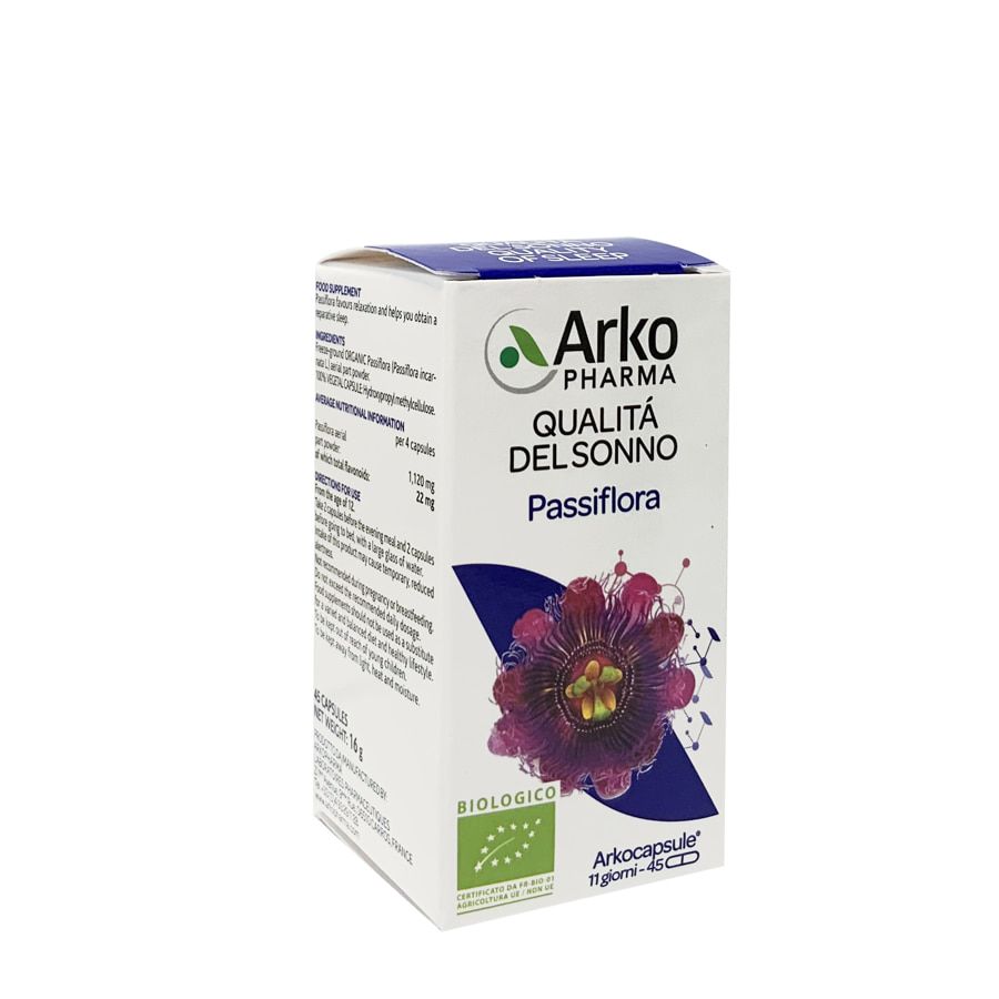 Arkopharma qualità del sonno Passiflora 45 capsule