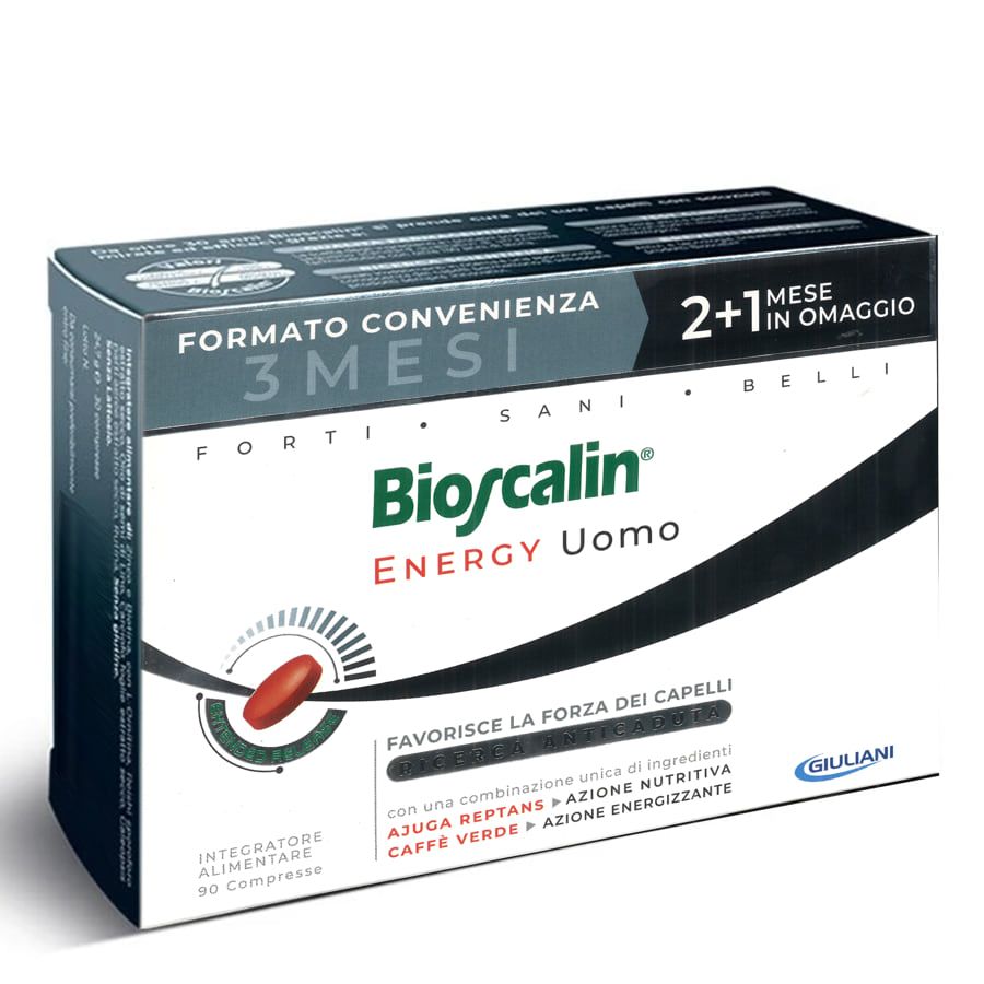 Bioscalin Energy Uomo Integratore Anticaduta 90 Compresse 3 mesi di trattamento