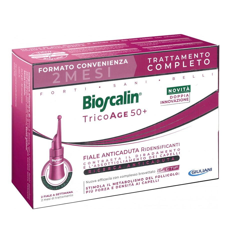 Bioscalin Tricoage 50+ Donna 20 Fiale Anticaduta Ridensificanti