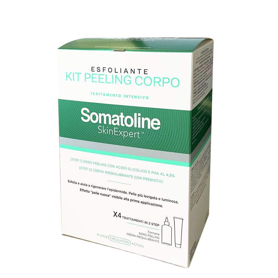 Somatoline SkinExpert Kit Peeling Corpo x4 trattamenti intensivi 