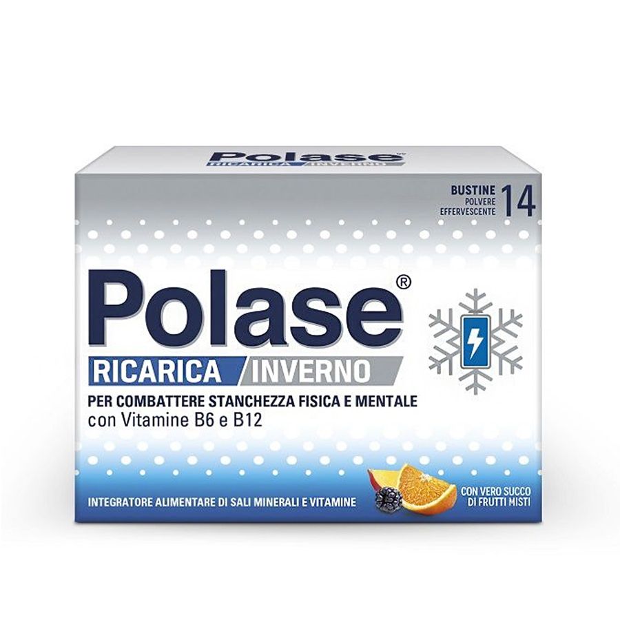 Polase Ricarica Inverno 14 Bustine Integratore Alimentare Sali Minerali e Vitamine - ZERO SPRECHI - scadenza 30/09/24