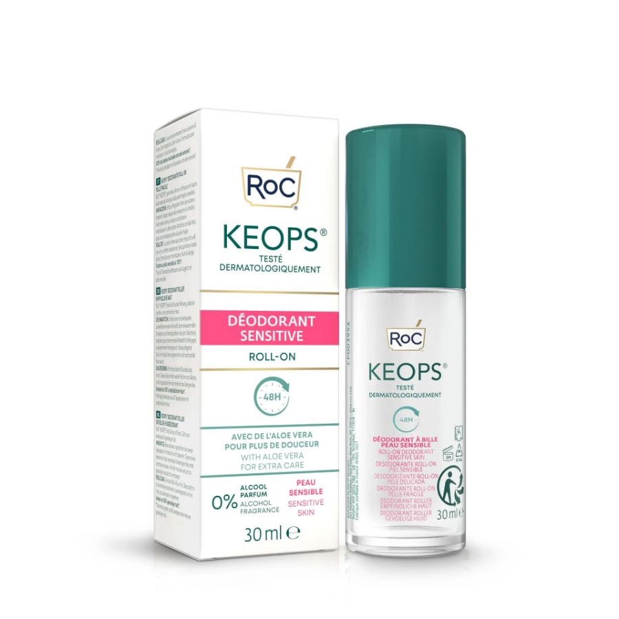 Roc Keops Deodorante RollOn Pelle Fragile 30ml 48H - ZERO SPRECHI