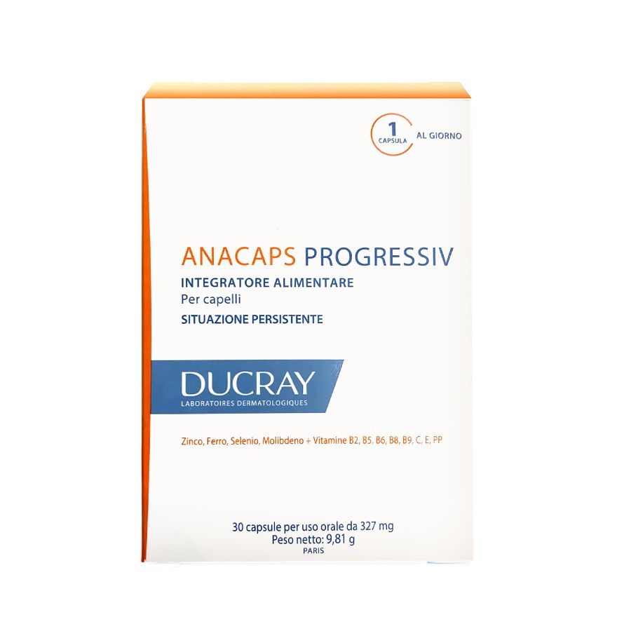 Ducray Anacaps Progressiv Integratore per la Salute dei Capelli 30 capsule - ZERO SPRECHI - SCADENZA 30/09/2024