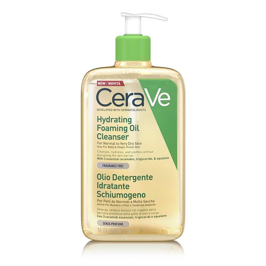 CeraVe Olio detergente idratante schiumogeno 437ml 